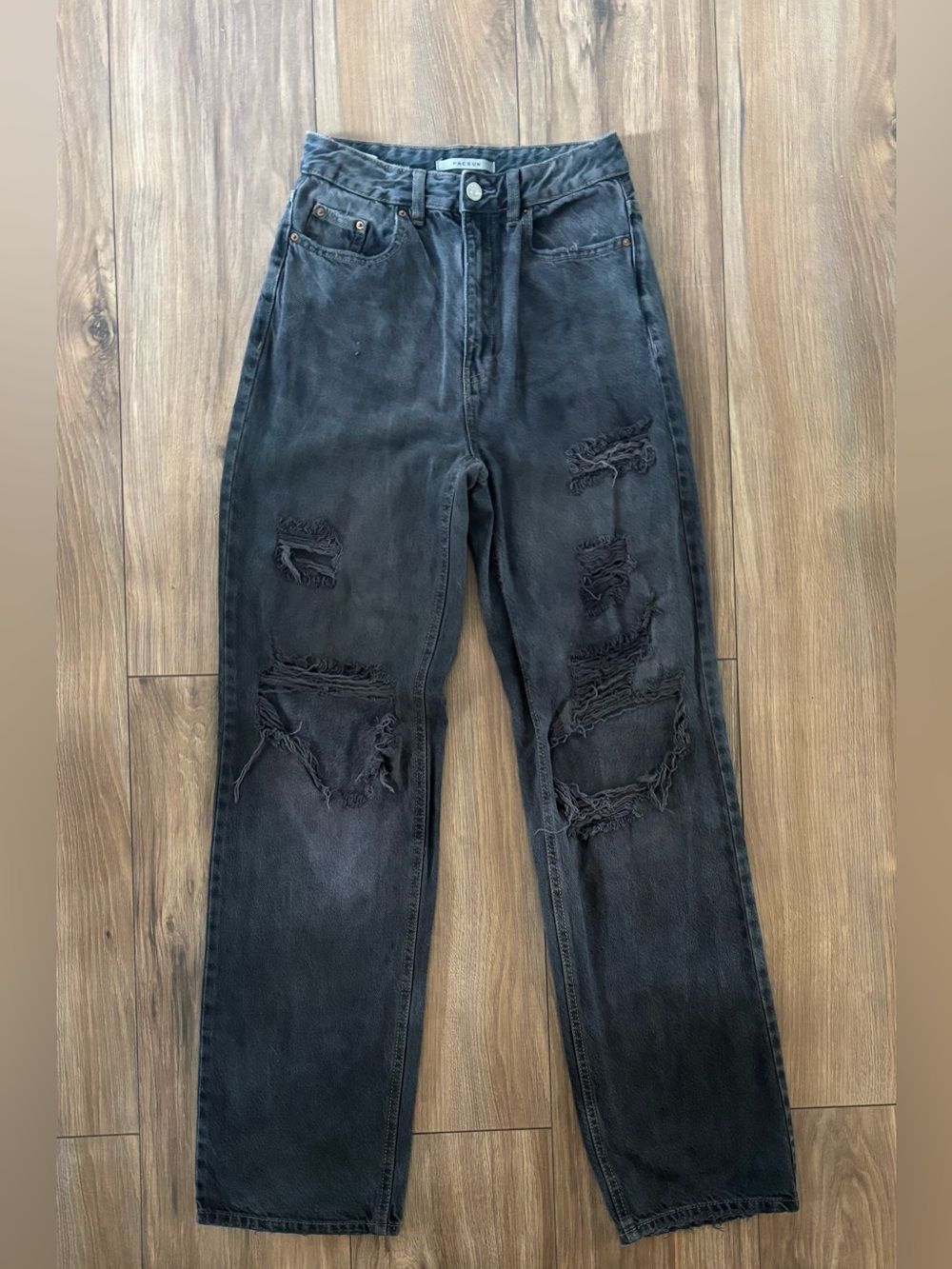 PacSun Washed Black Ripped 90’s Boyfriend Jeans